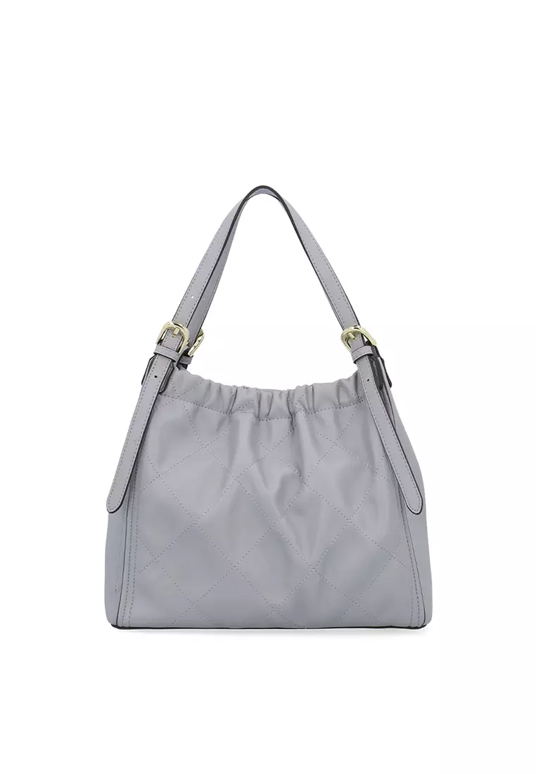 Mira Soft Top Handle Bag - Light Grey