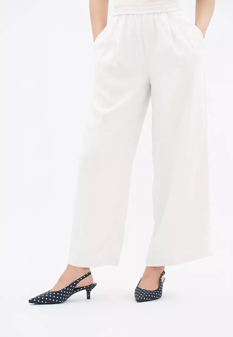 POLKA DOT SLINGBACK HEEL PUMP波点纹露低跟后空鞋