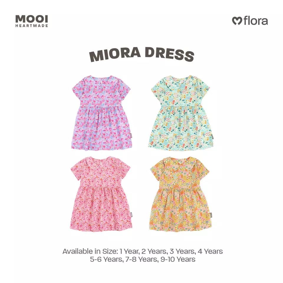 Mooi Dress Anak Perempuan Miora Dress - Tosca