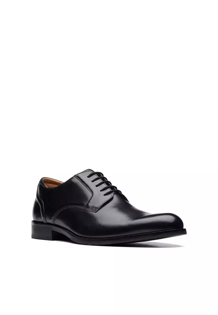 CraftArlo Lace Black Leather Shoes
