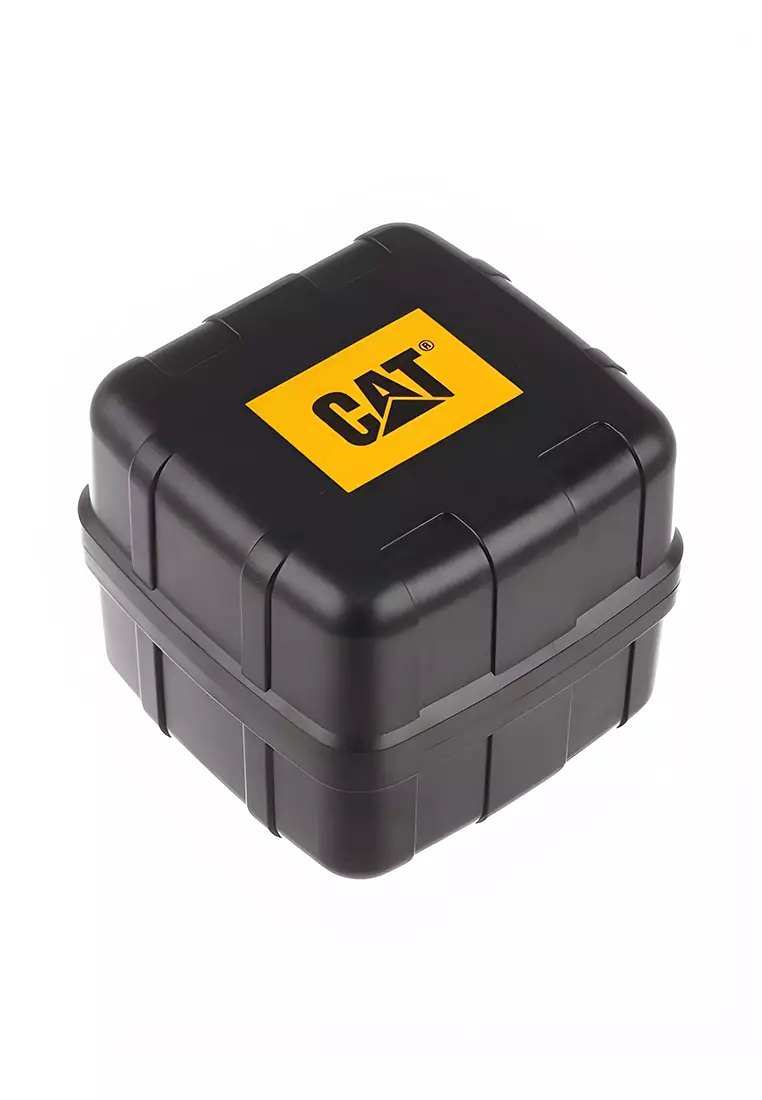 Caterpillar CAT AK.169.27.127 - Jam Tangan Pria - Casual Men's Watches - Yellow Rubber Strap