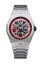 Silver, Black, Red