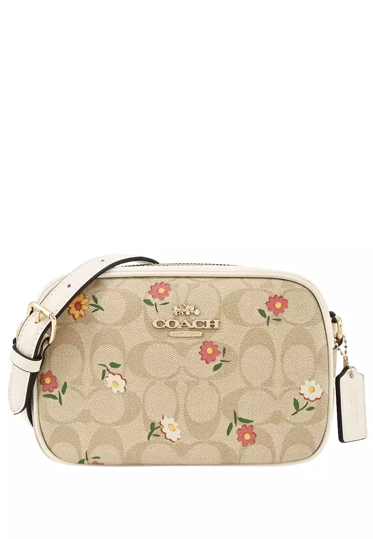 COACH®  Mini Jamie Camera Bag In Signature Canvas With Nostalgic Ditsy  Print