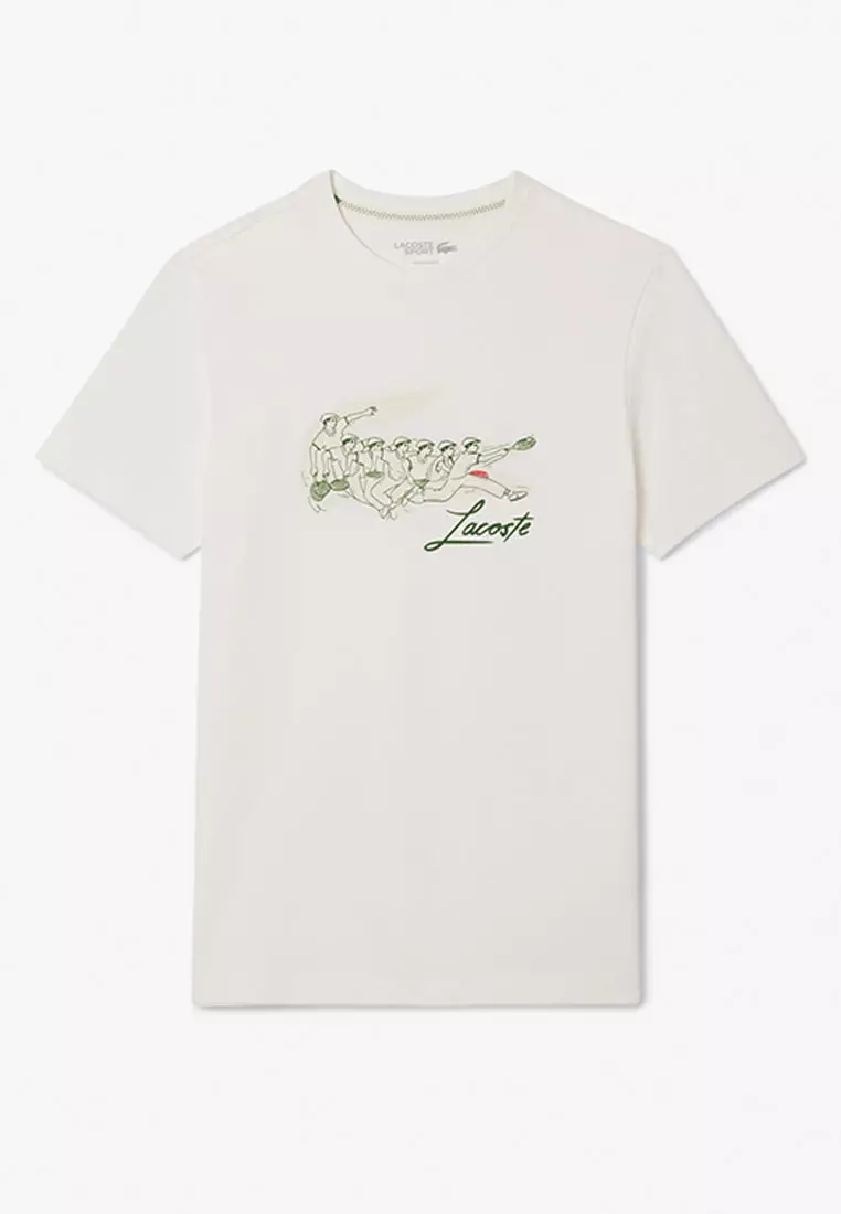 René Lacoste Print Tennis Heritage T-shirt