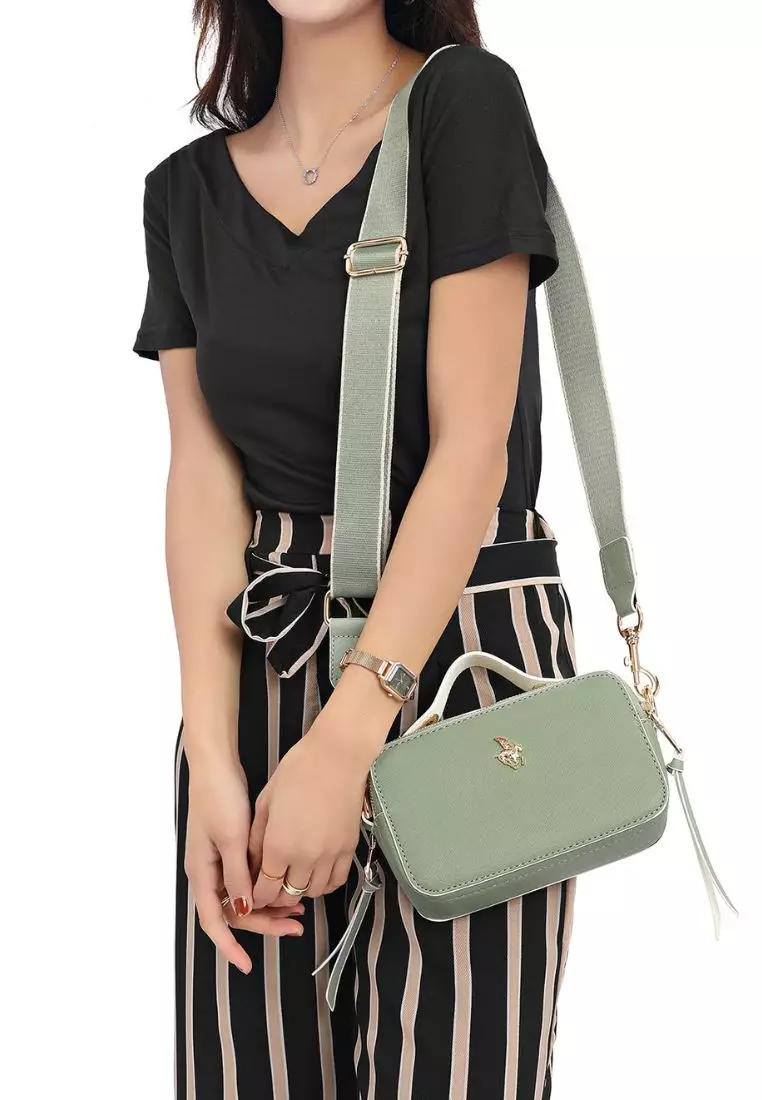 Women's Shoulder Bag / Sling Bag / Crossbody Bag (Tas Bahu / Tas Selempang Wanita) - Hijau