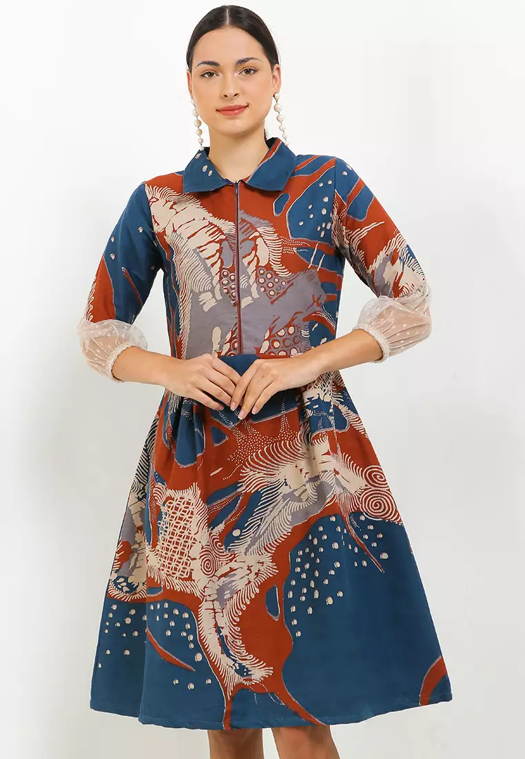 Jual Batik Gemilang Dress Pramesya Original 2024 ZALORA Indonesia