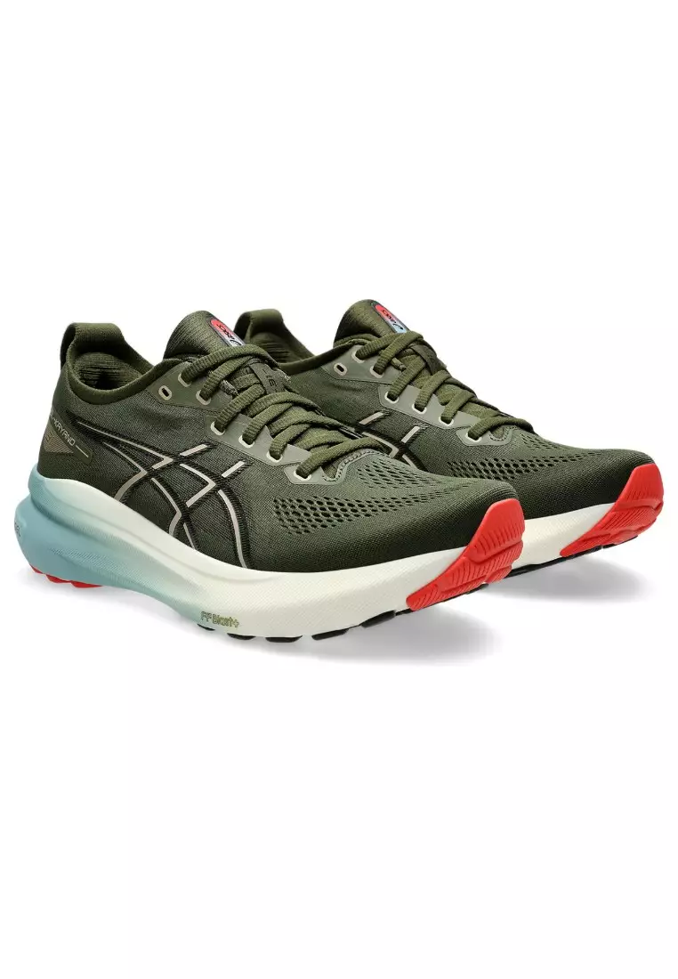 Asics Mens Running Shoes Asics Gel Kayano 21 Green Mens Running