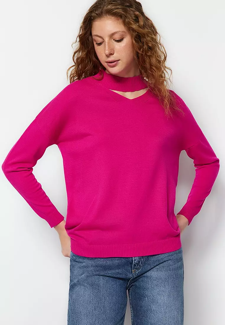 Choker collar outlet sweater