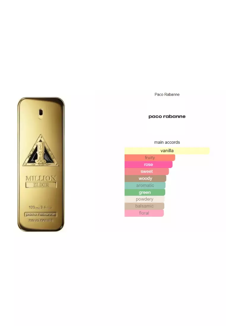 Paco Rabanne One Million Elixir Man Parfum Intense - 100 ML (Parfum Pria)
