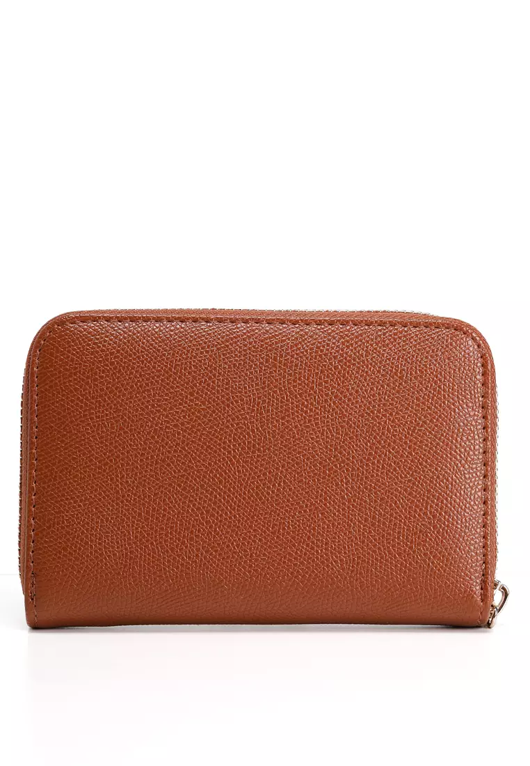 Amorette Signature Logo Medium Zip Around Wallet