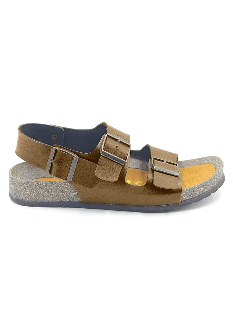 Milan - Camel Leather Sandals & Flip Flops & Slipper