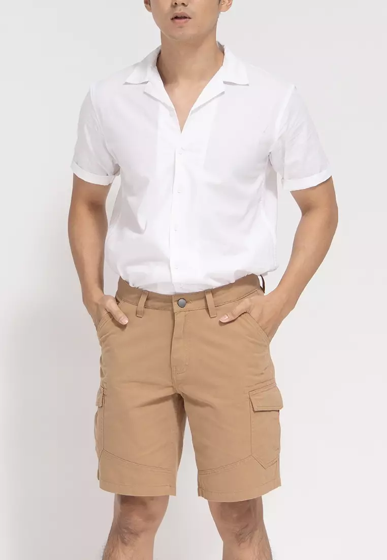 Celana Pendek Cargo Slimfit Tan OXCON Short Pants
