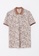 LC WAIKIKI beige Polo Neck Short Sleeve Patterned Piqué Men's T-Shirt 58701AA2CAF000GS_6