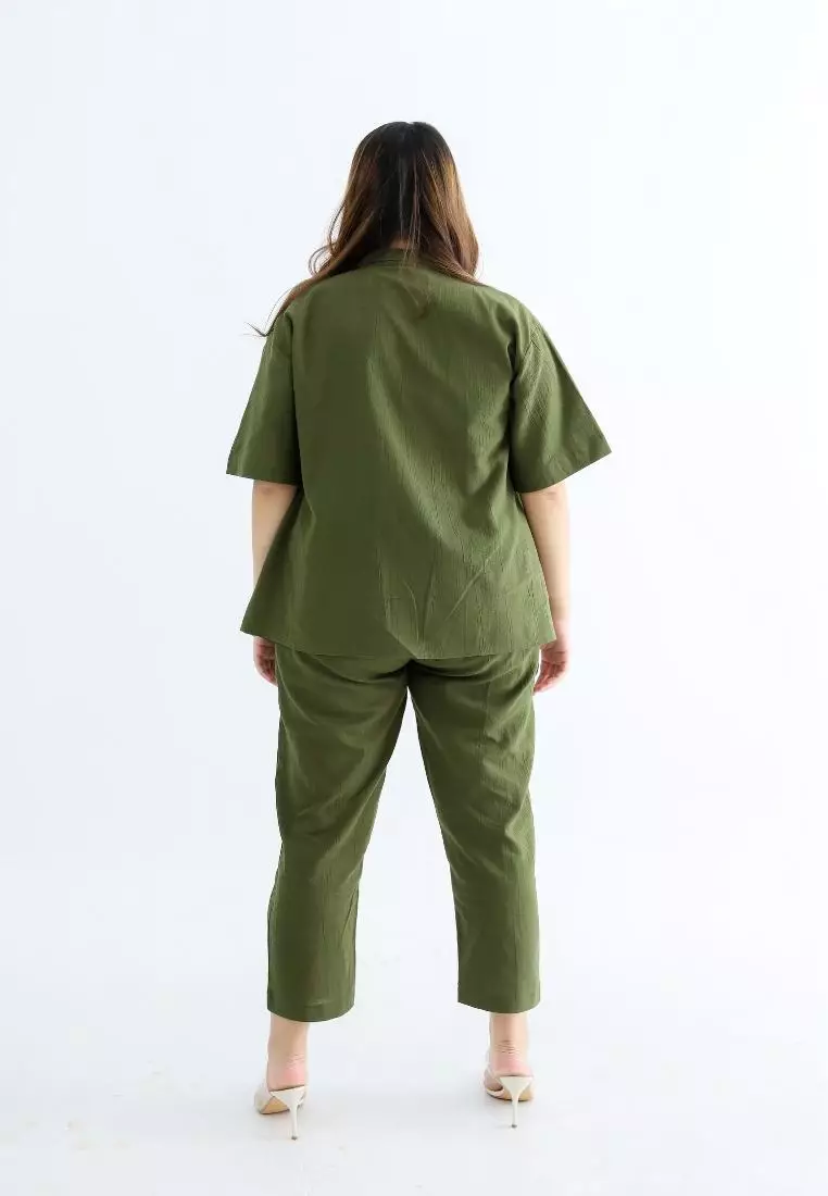 Plus Size Pants Lorraine Army