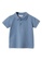 MANGO BABY blue Embroidered Cotton Polo Shirt 1A174KAB86906EGS_1
