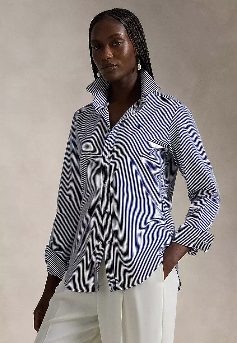 Buy Polo Ralph Lauren Striped Cotton Long Sleeve Shirt 2025 Online