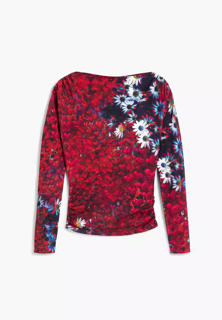 Flower Heart Long-Sleeve T-Shirt