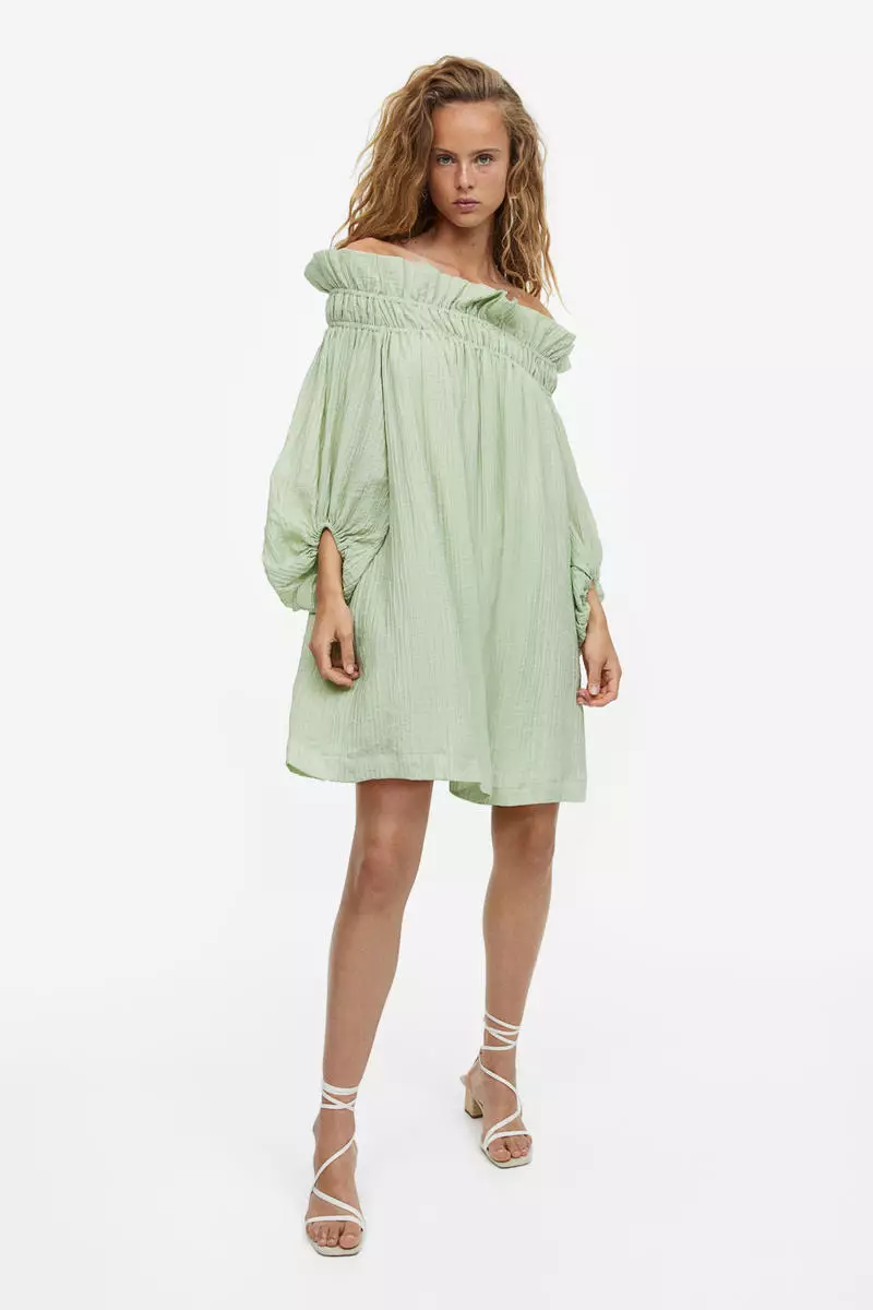 Oversized off new arrivals the shoulder dress