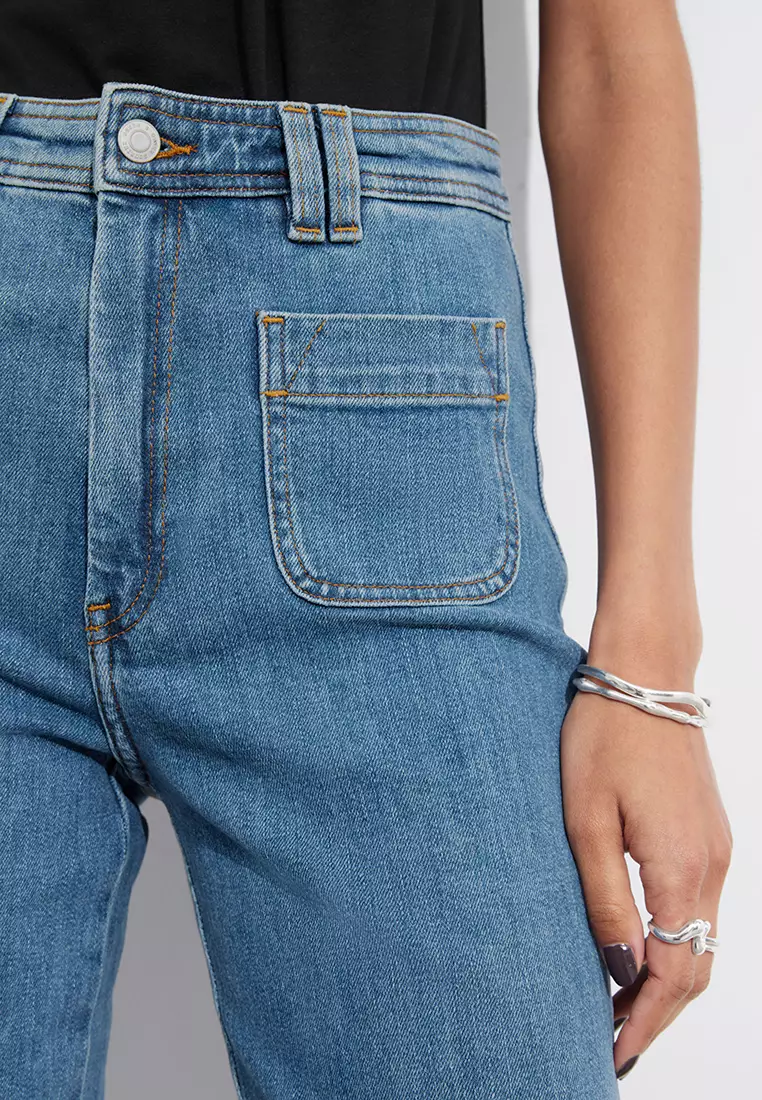 Buy & Other Stories Patch-Pocket Bootcut Jeans 2025 Online