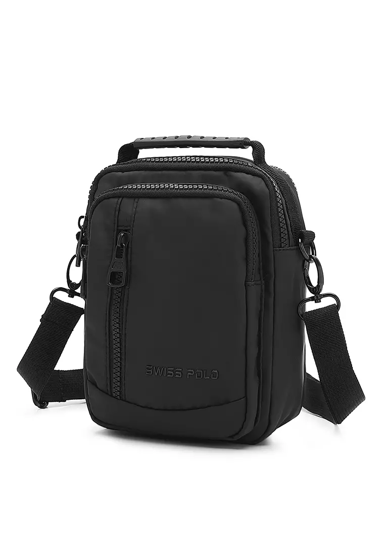 Buy Swiss Polo Men's Sling Bag / Crossbody Bag Black 2024 Online