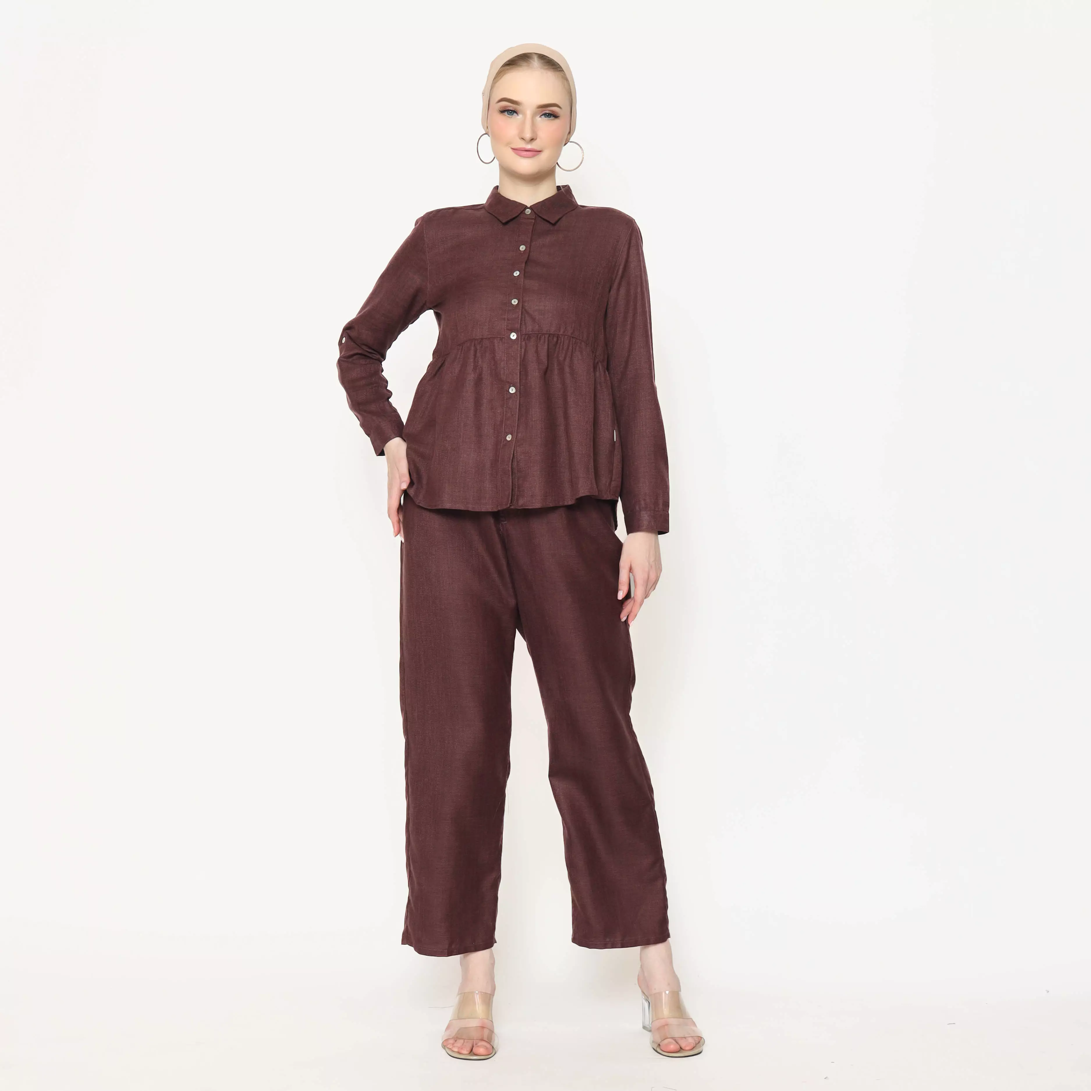 Adsila Shirt Burgandy