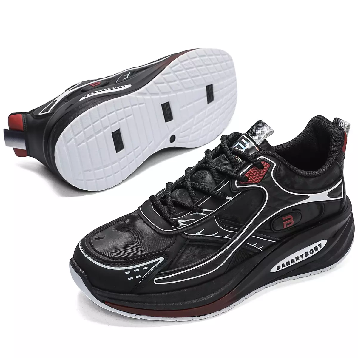 Sepatu Olahraga Pria Sporty Sneakers Cowok Sekolah Running Gym QNR30