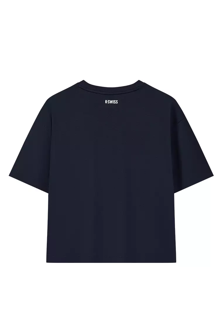 WOMEN'S K-SWISS CALIFORNIA LOGO LOOSE FIT COTTON T-SHIRT