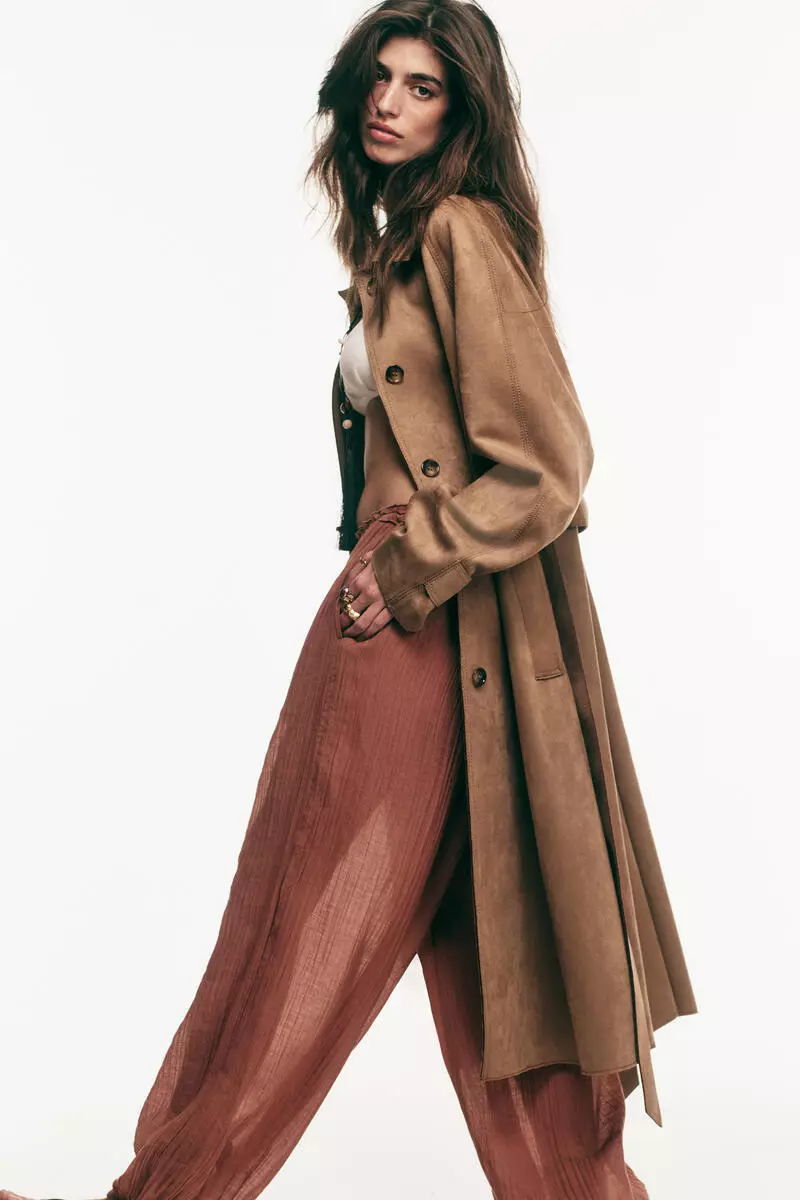 Balloon drawstring trousers