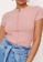 MISSGUIDED pink Extreme Rib Button Up Top B3826AAD0CBAE7GS_3