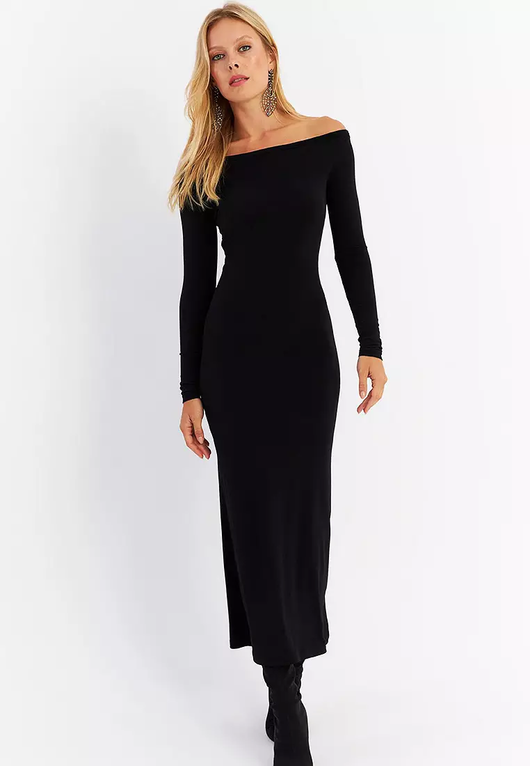 Long Sleeves Midi Dress