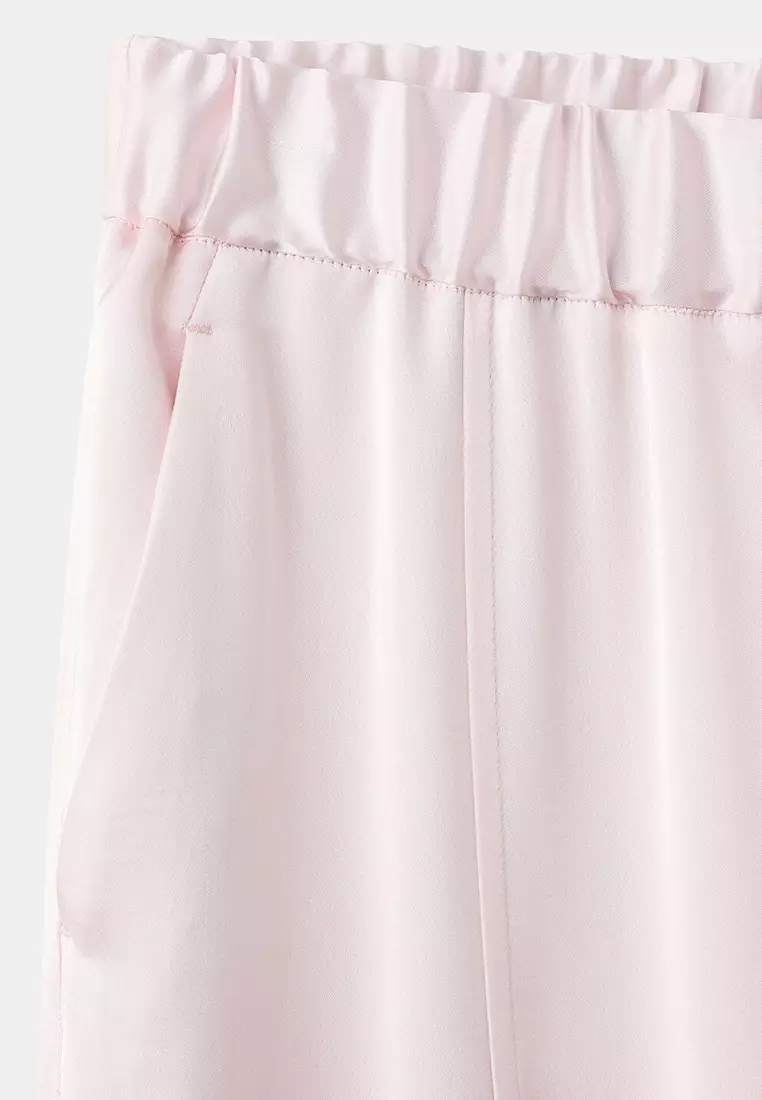 Satin Trousers With Side Openings