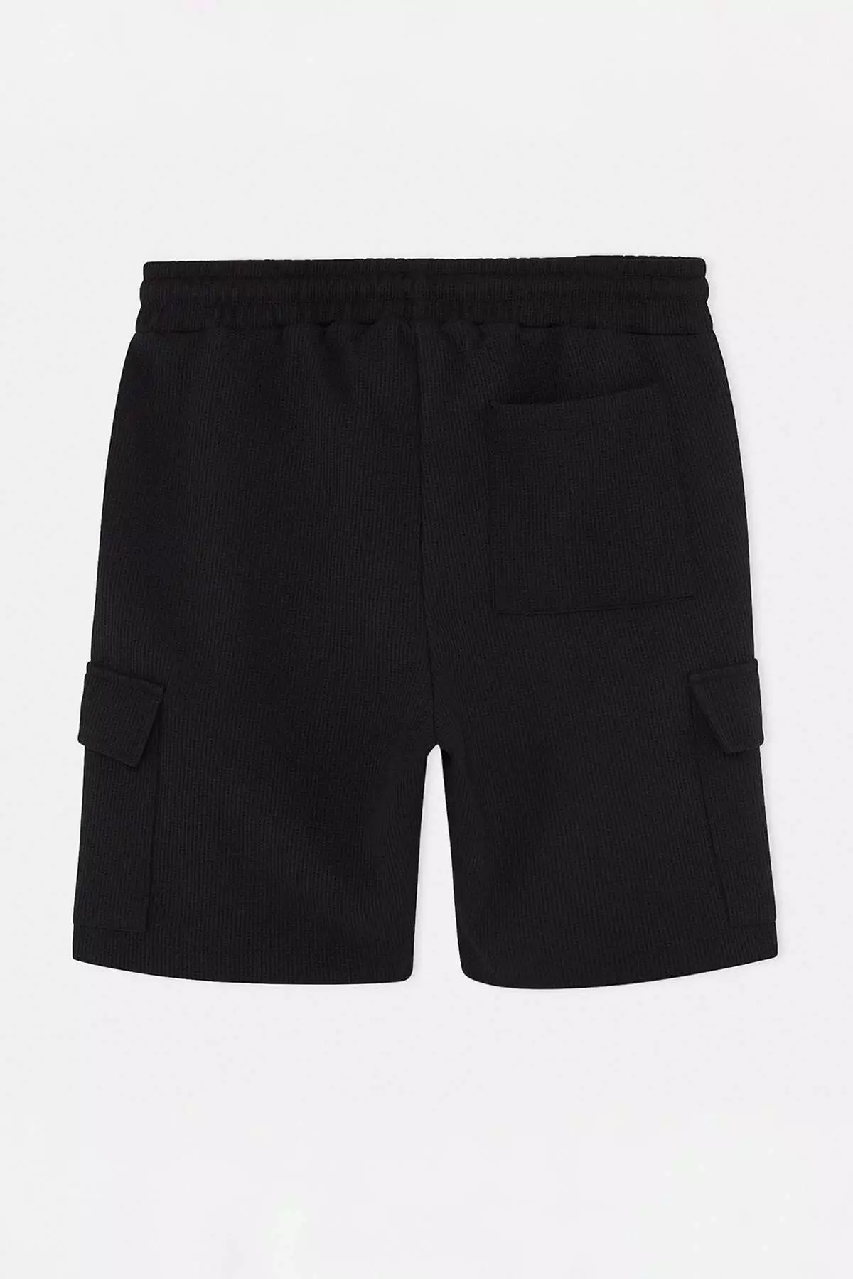 Black Regular Fit Cargo Pocket Pack Shorts & Bermuda Tmnss26Sr00021