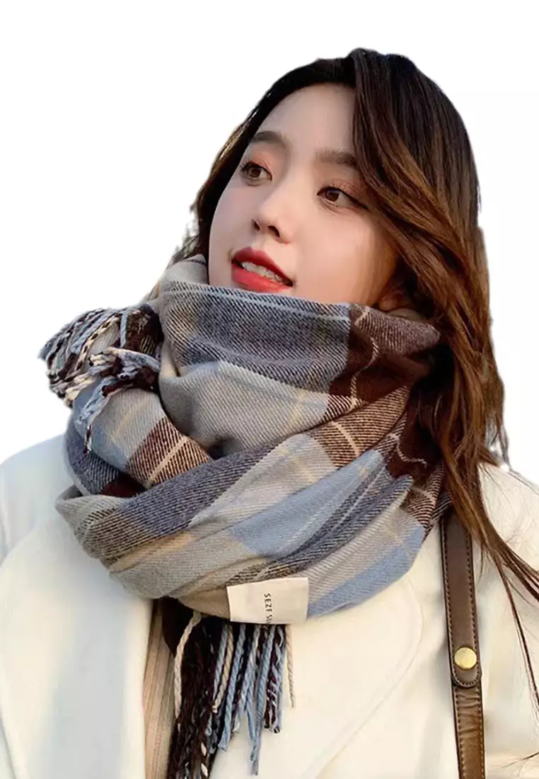 Cheap plaid scarf online