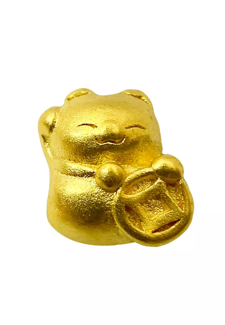 Buy LITZ SPECIAL LITZ 999 24K Gold Lucky Cat Charm