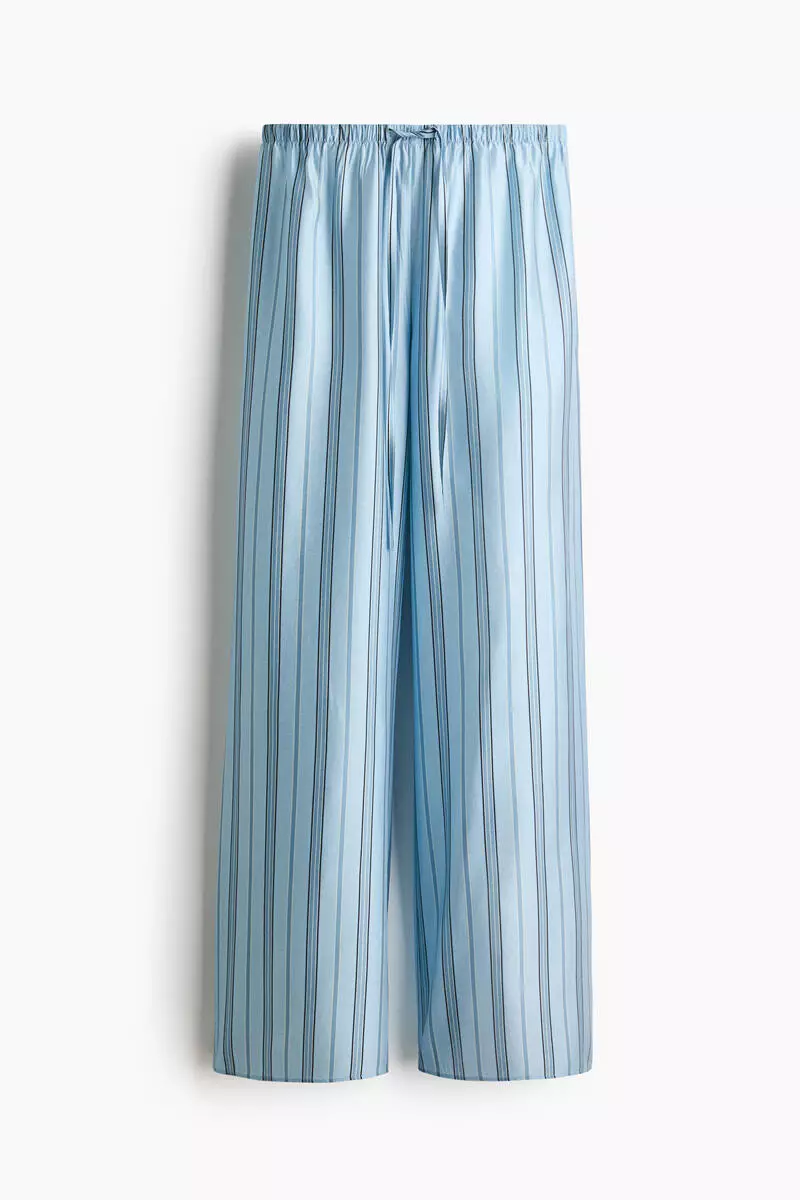Wide drawstring trousers
