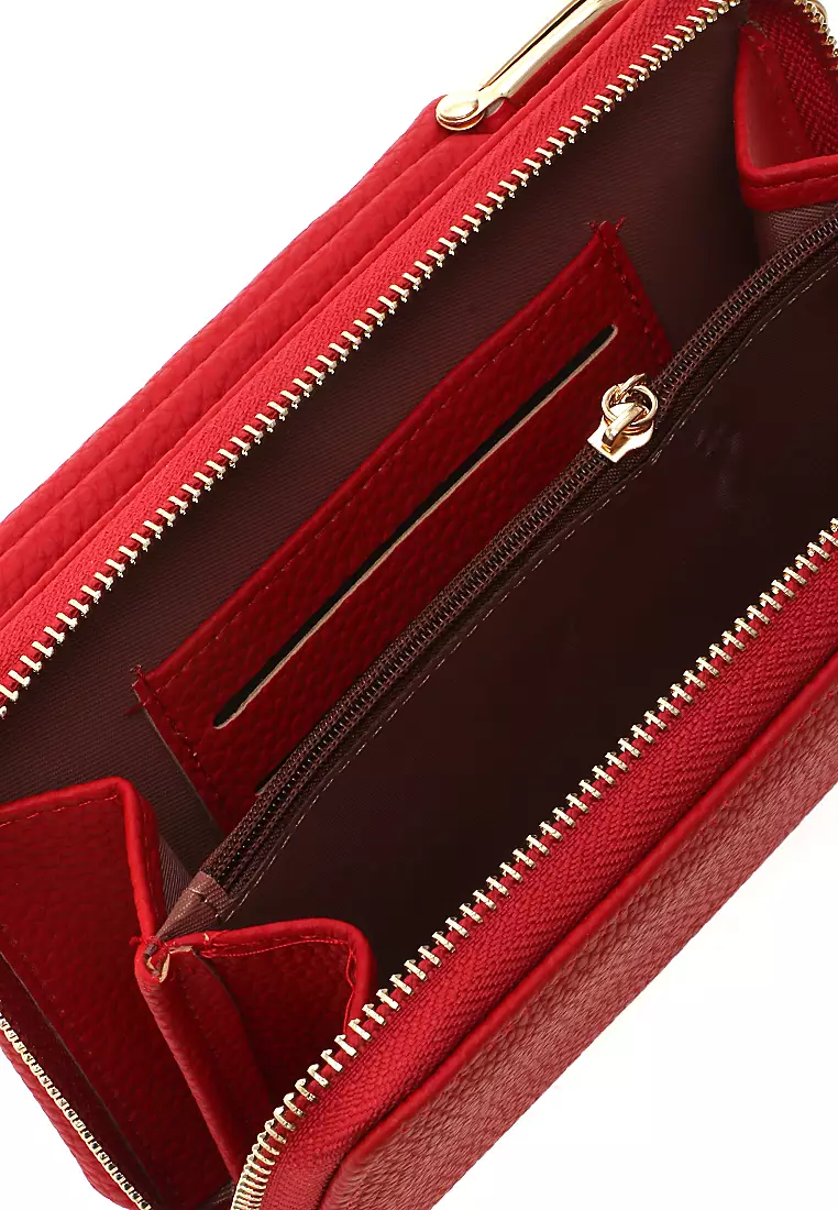 Sling Bag Tas Selempang Wanita Mini Design Many Slot Material Leather Kulit ORIGINAL