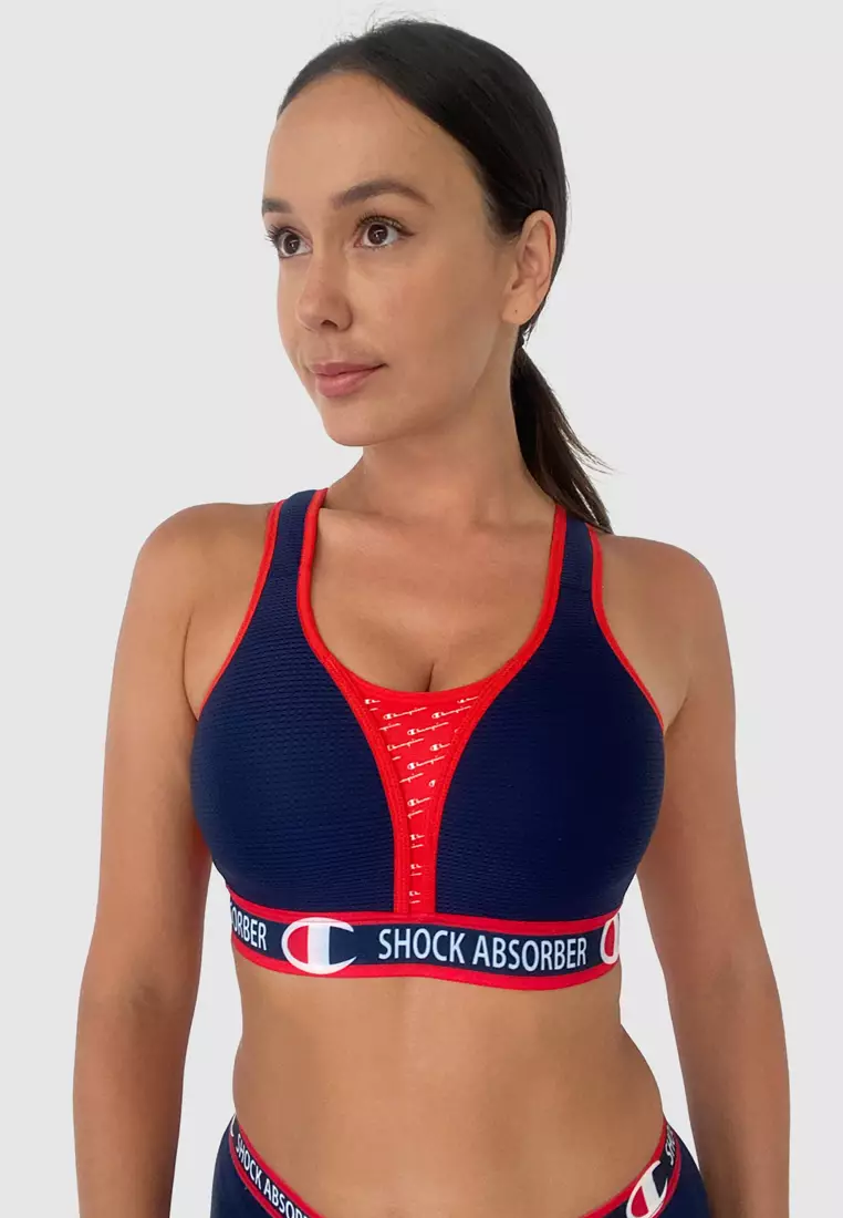 Shock Absorber Women Active Sports Padded Bra, Black, Size 32B