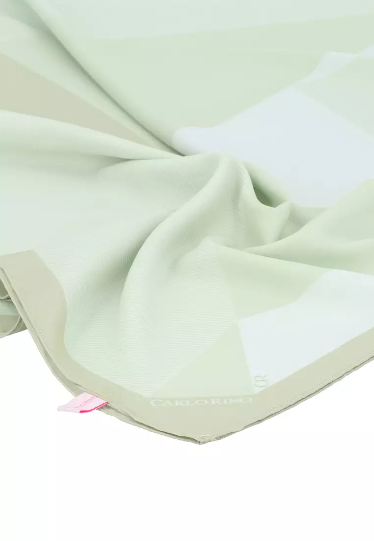 Green Prism Chiffon Scarf