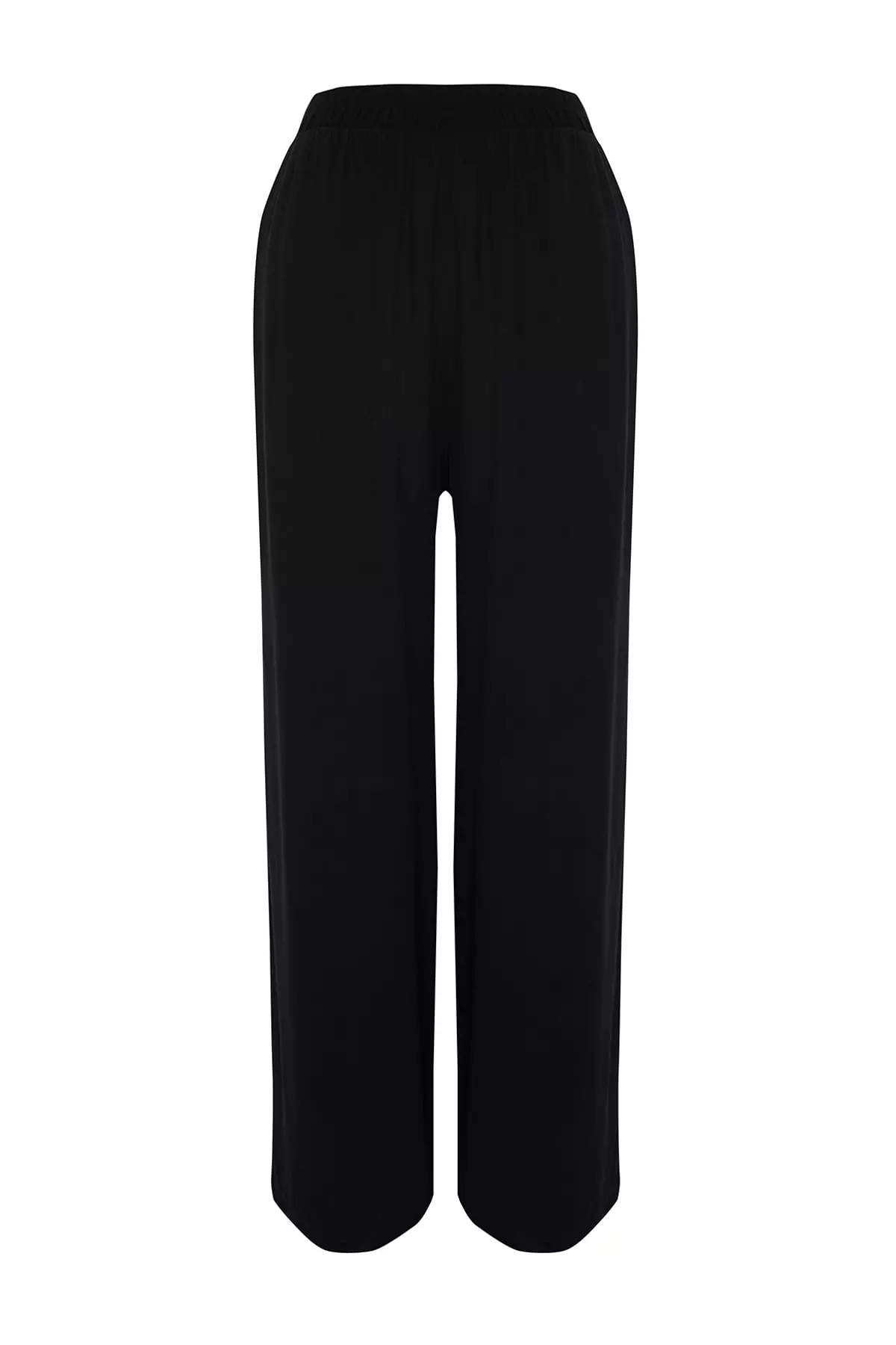 Plus Size Woven Viscose Trousers
