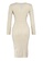 Trendyol beige Lace Detailed Knitwear Dress 1190DAA9A7184EGS_7