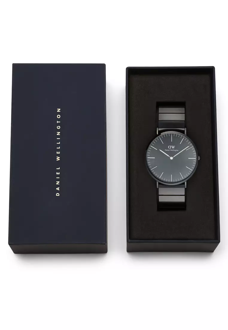 Classic 40mm Black Piano Brushed Onyx - Men Watch stainless steel watch DW Official Authentic Original