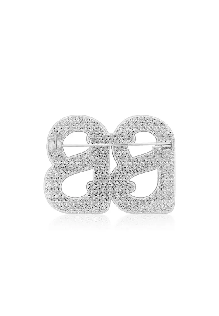 Deux Brooch - Silver