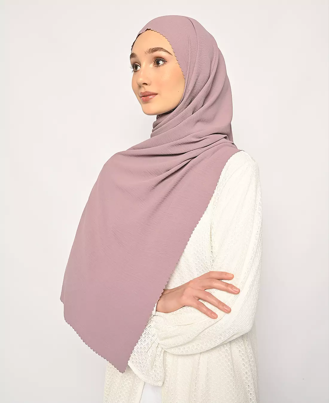 Pasmina Saina Lasercut Dusty Purple