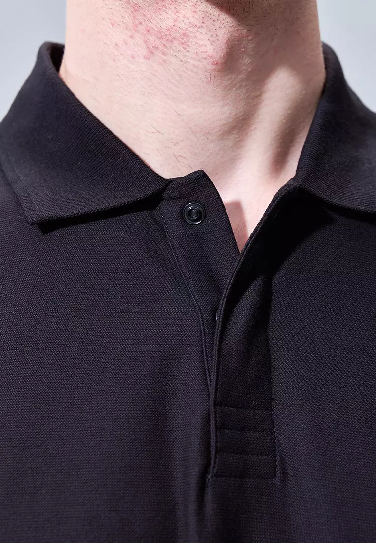 Navy Blue Lightweight Functional Polo Shirt