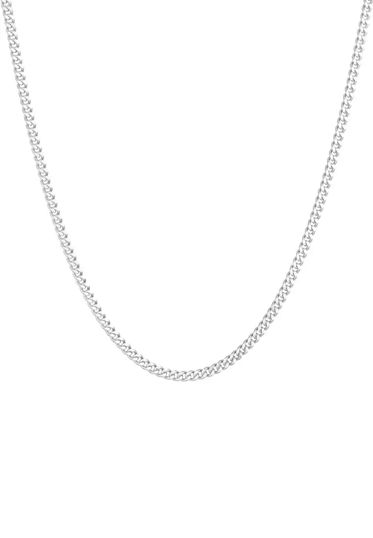 Necklace Men Tank Chain Basic Massive in 925 Sterling Silver