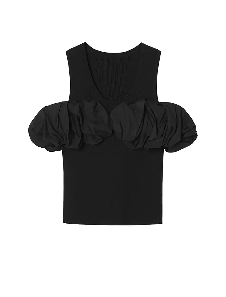 Eco-Friendly Stretch Yarn Fitted Everyday Casual Knit Vest