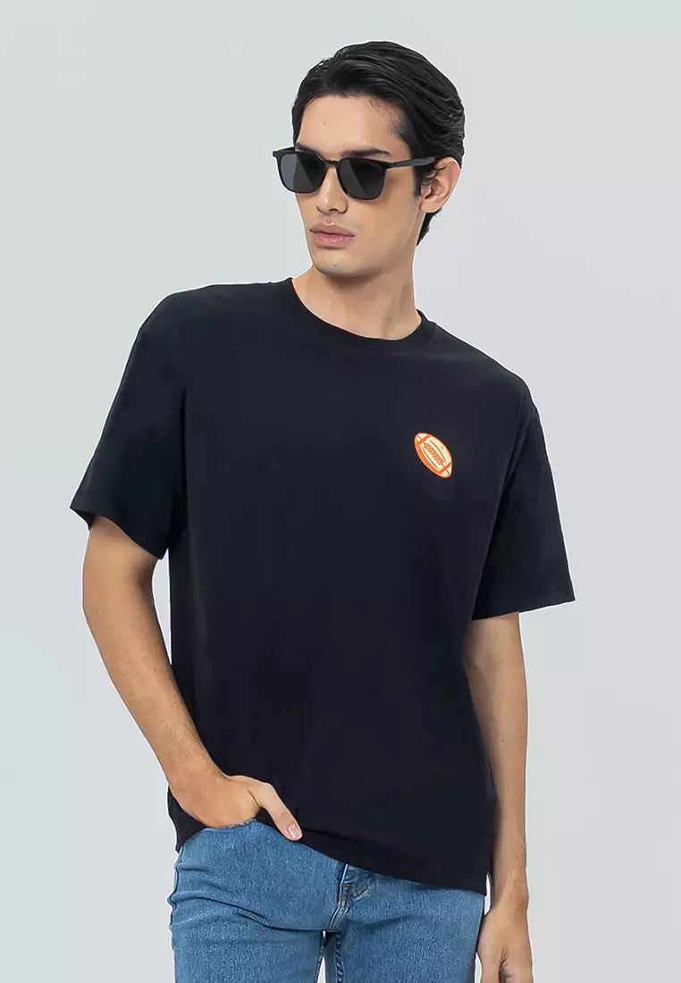 WINNER  JET BLACK Kaos Pria Lengan Pendek SS - Top Man Basic Tee