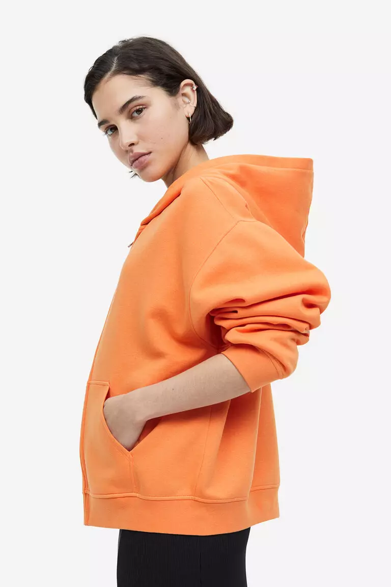 Maria Solid zip hood