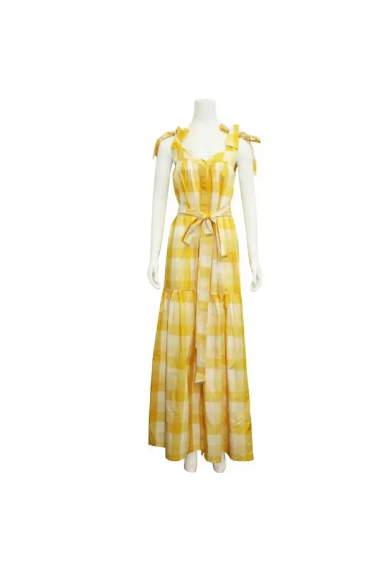 White and hotsell yellow dress