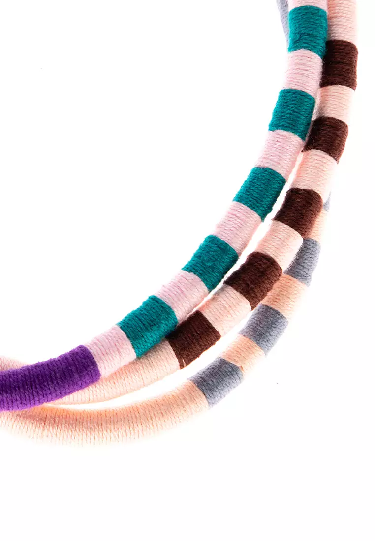 Buy IRAYAMANGYAN ART Thread Necklace Set of 3 2024 Online ZALORA